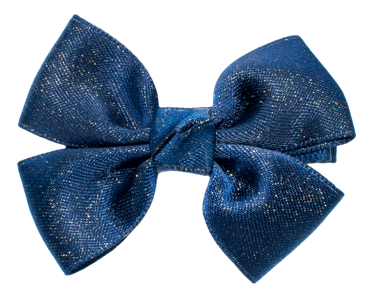 Sløyfe metallic medium navy 107
