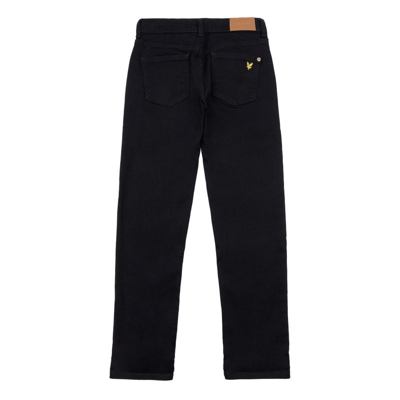 Lyle & Scott straight fit denim pants black wash