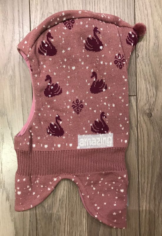 Maximo, balaclava rosa m/svaner