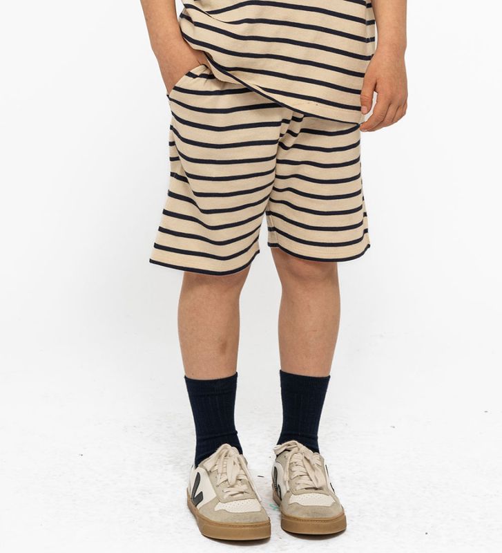 The New Nero shorts mood indigo striped