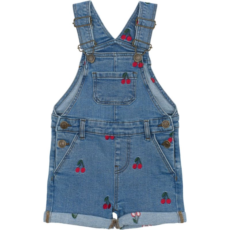 The New Nayla denim short dungarees cherry