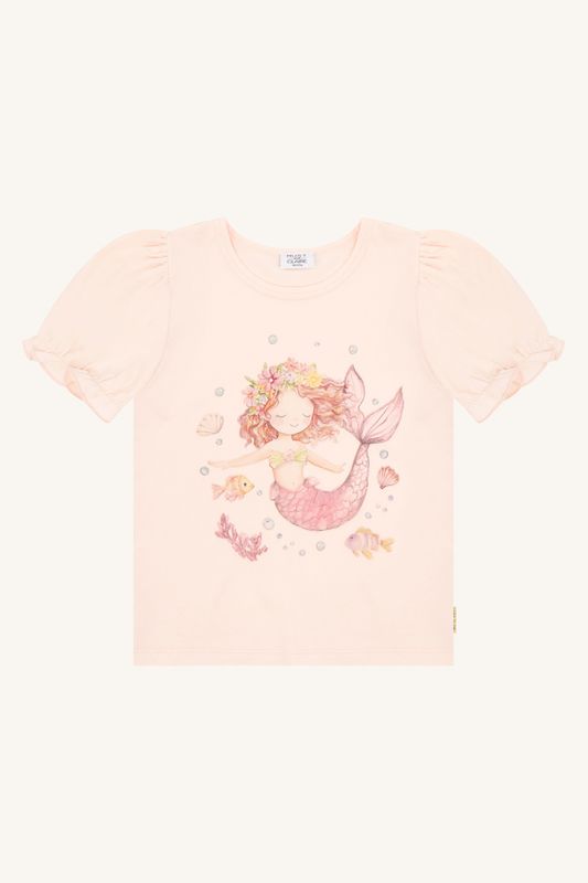 Hust & Claire Alma mermaid t-skjorte quartz
