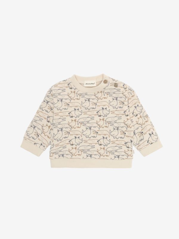 Minymo sweater white swan