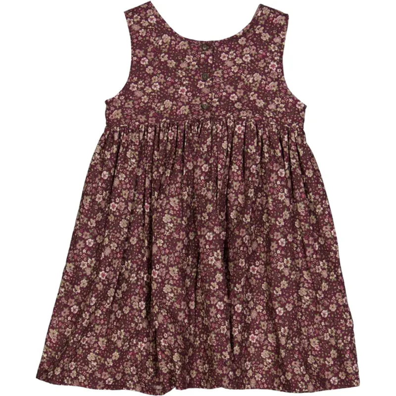 Wheat Pinafore wrinkles kjole mulberry flowers