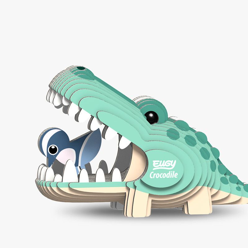 Eugy 3D byggesett crocodile