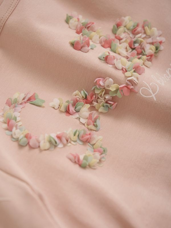 Minymo t-shirt peach beige