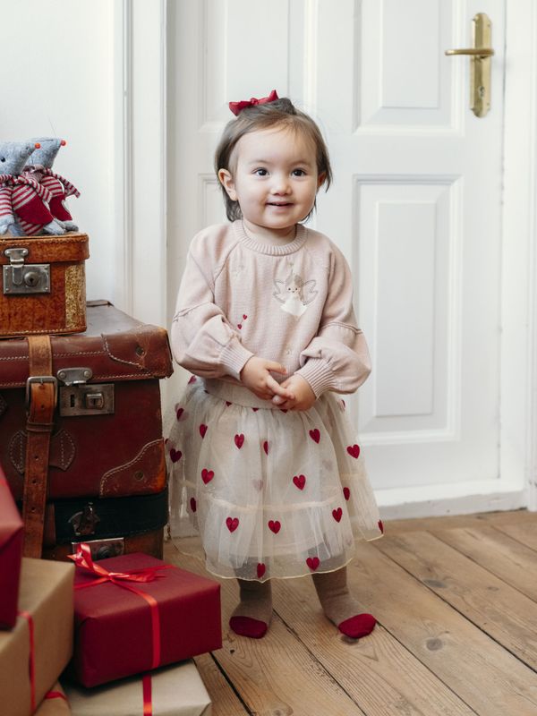 Hust & Claire Ninna tyllskjørt sand