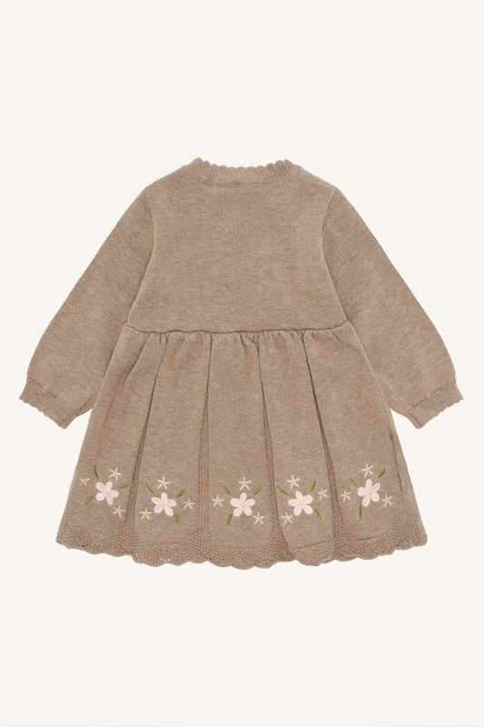 Hust & Claire Klara flower kjole biscuit