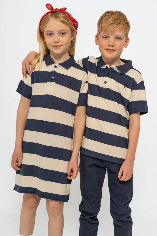 The New Neymar ss tee pique mood indigo striped